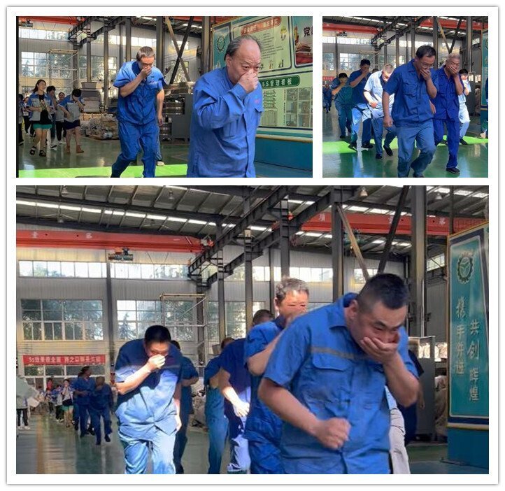 進(jìn)行消防應(yīng)急疏散演練。